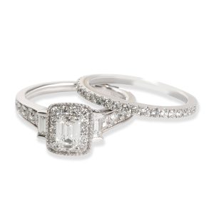 Vera Wang LOVE Diamond Engagement Wedding Set in 18K White Gold 118 CTW Cart