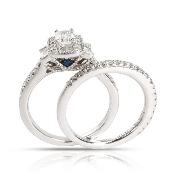 100654 pv 8c015d2f d66c 4086 bab6 dd12e989310c Vera Wang LOVE Diamond Engagement Wedding Set in 18K White Gold 118 CTW