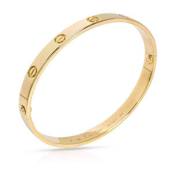 100666 pv Cartier LOVE Bracelet in 18K Yellow Gold Size 19