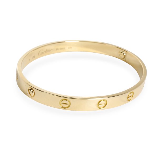 100666 sv Cartier LOVE Bracelet in 18K Yellow Gold Size 19