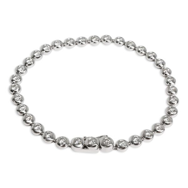 100692 bv e11d32d5 ba0d 41fc 8a33 a8c5364a3582 Doughnut Bezel Diamond Tennis Bracelet in 14K White Gold 4 CTW