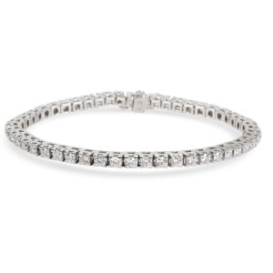 Four Prong Diamond Tennis Bracelet in 18K White Gold G H VS 364 CTW Louis Vuitton Monogram Canvas Speedy Bandoulière 20