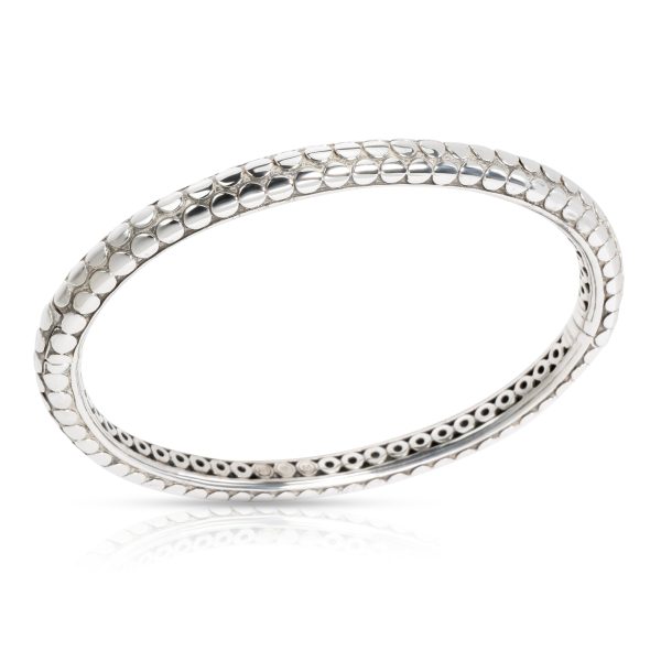 100708 pv John Hardy Oval Dot Slip On Bangle in Sterling Silver