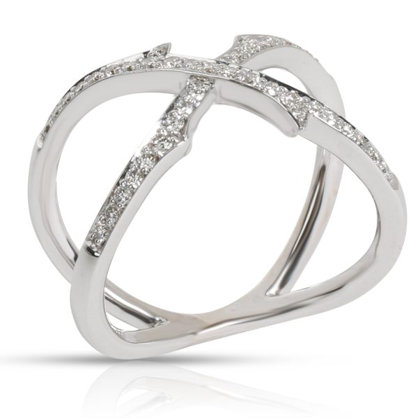 Rings Stephen Webster Crossover Diamond Thorn Ring in 18K White Gold 039 CTW