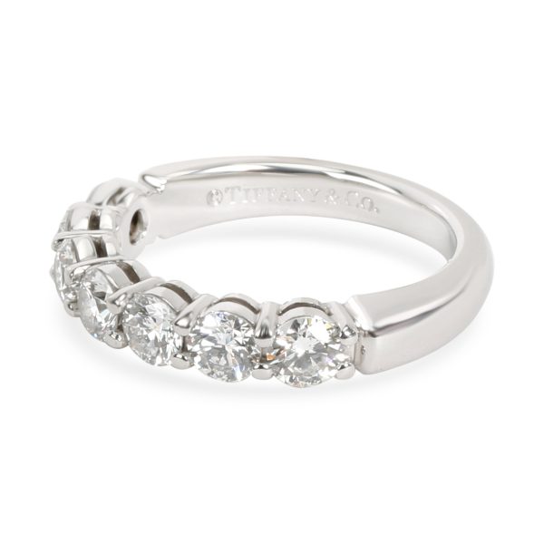 Band Platinum Tiffany Co Stone Embrace Diamond Band in Platinum 1 CTW