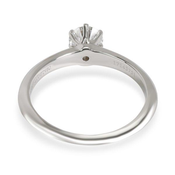 Rings Tiffany Co Classic Solitaire Diamond Engagement Ring in Platinum D IF 058CTW