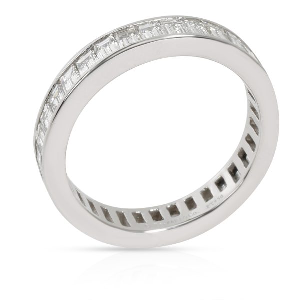 Eternity Band Platinum Tiffany Co Channel Baguette Diamond Eternity Band in Platinum 264 CTW