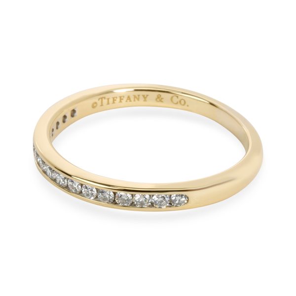 Band Yellow Gold Tiffany Co 17 Stone Diamond Wedding Band in 18K Yellow Gold 018 CTW