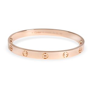 Cartier Love Bangle in 18K Rose Gold Size 17 Louis Vuitton Monogram Canvas Cosmetic Pouch