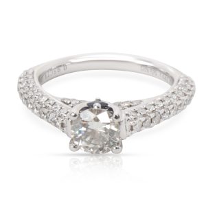 Vera Wang Love Collection Diamond Engagement Ring in 18K White Gold 15 CTW Louis Vuitton Mini Bum Bag Shoulder Bag Brown
