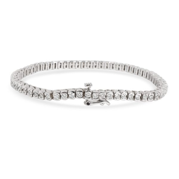 100836 bv 005c3f53 07e3 4114 8af3 46b19da2b342 Certified Semi Bezel Diamond Tennis Bracelet in 14K Gold G H VS2 SI1 250 CTW