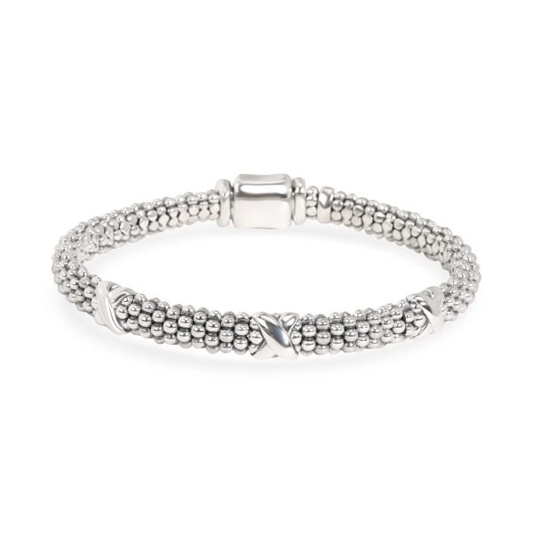 Lagos Caviar Triple X Rope Bangle in Sterling Silver Lagos Caviar Triple X Rope Bangle in Sterling Silver