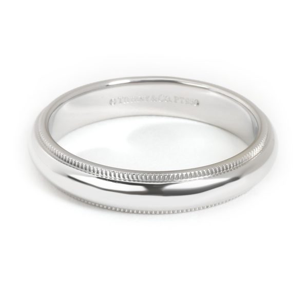 Tiffany Co Milgrain Wedding Band in Platinum 4mm Tiffany Co Milgrain Wedding Band in Platinum 4mm