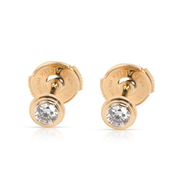 Cartier Legers Diamond Stud Earring in 18K Yellow Gold 018 CTW Cartier Legers Diamond Stud Earring in 18K Yellow Gold 018 CTW