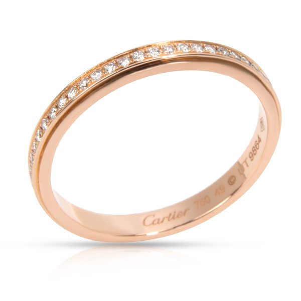 Cartier Cartier Micro Pave 23mm Diamond Band in 18K Rose Gold 015 CTW