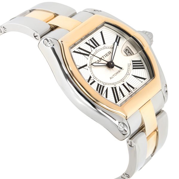 101092 rv Cartier Roadster W62031Y4 Mens Watch in 18kt Yellow GoldSteel