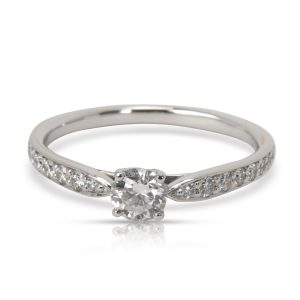 Tiffany Co Harmony Diamond Engagement Ring in Platinum G VVS2 05 CT Cart