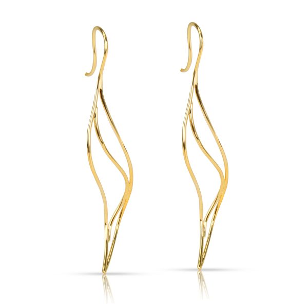 Tiffany Co Elsa Peretti Wave Earrings in 18K Yellow Gold Tiffany Co Elsa Peretti Wave Earrings in 18K Yellow Gold