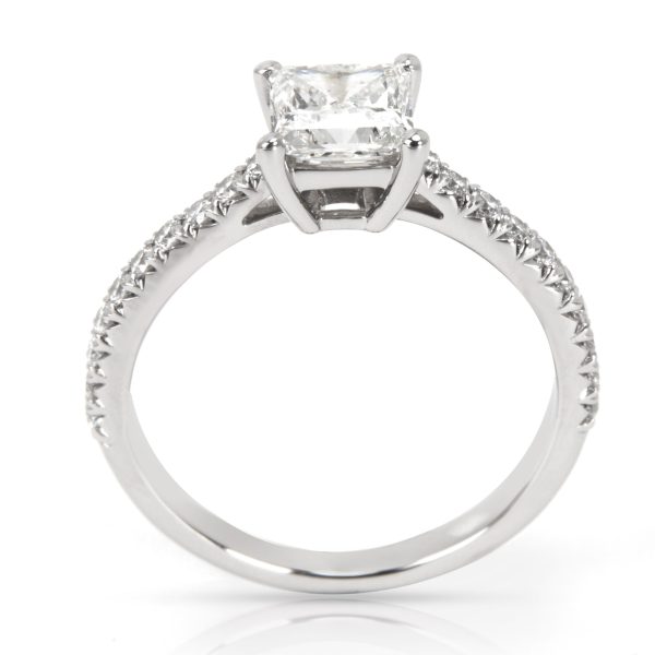 101260 pv Tiffany Co Princess Diamond Engagement Ring in Platinum H VS1 087 CTW