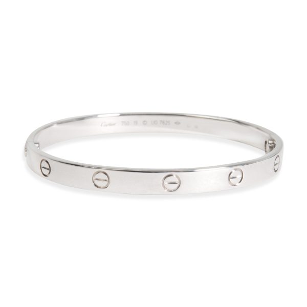 Cartier Love Bracelet in 18K White Gold Size 19 Unisex Cartier Love Bracelet in 18K White Gold Size 19 Unisex