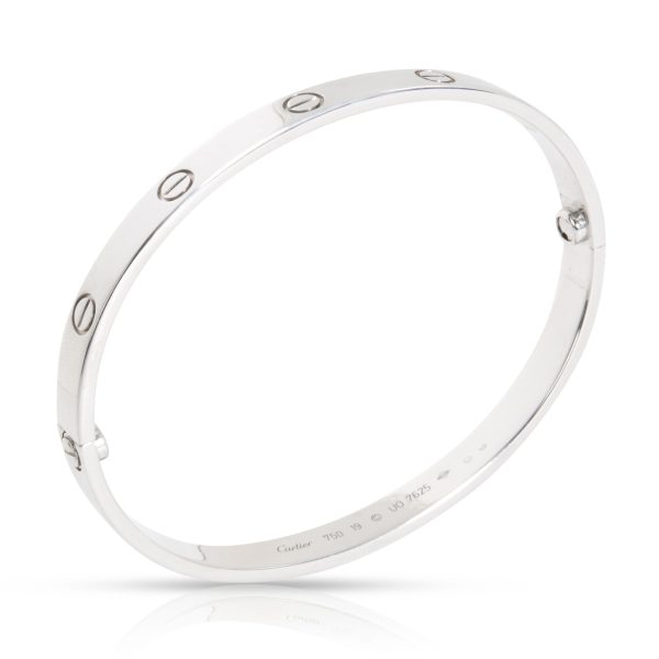 101437 pv Cartier Love Bracelet in 18K White Gold Size 19 Unisex