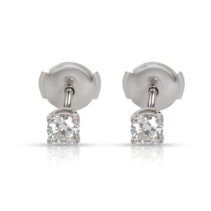 Tiffany Co Diamond Stud Earring in Platinum J VVS1 05 CTW Louis Vuitton Monogram Aurelia GM Tote Bag