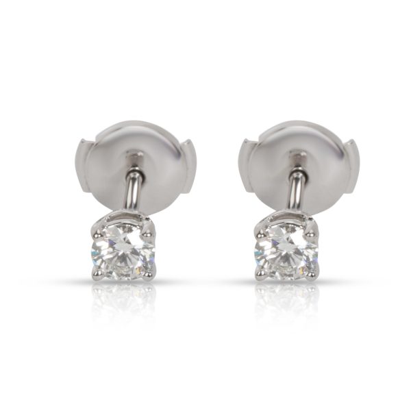 Tiffany Co Diamond Stud Earring in Platinum J VVS1 05 CTW Tiffany Co Diamond Stud Earring in Platinum J VVS1 05 CTW