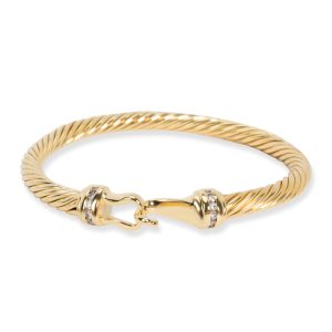 David Yurman Cable Collectibles Buckle Diamond Bracelet in 18K Yellow Gold 012 Louis Vuitton Handbag Shoulder Bag Epi Alma BB Blue