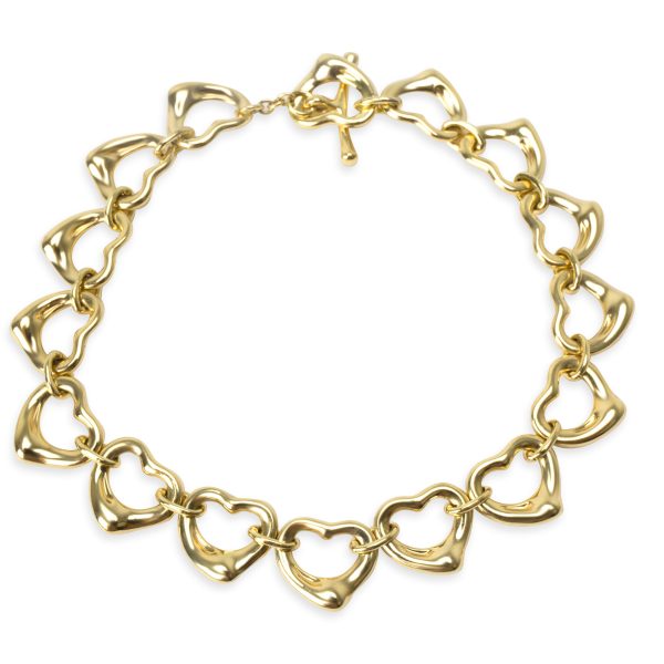 Tiffany Co Elsa Peretti Open Heart Links Toggle Bracelet in 18KT Yellow Gold Tiffany Co Elsa Peretti Open Heart Links Toggle Bracelet in 18KT Yellow Gold