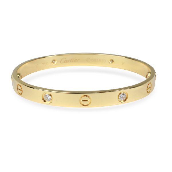 Cartier Love Diamond Bracelet in 18K Yellow Gold Size 17 Cartier Love Diamond Bracelet in 18K Yellow Gold Size 17