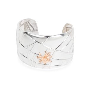 Tiffany & Co. Wide Spider Cuff in 18KT Yellow Gold & Sterling Silver