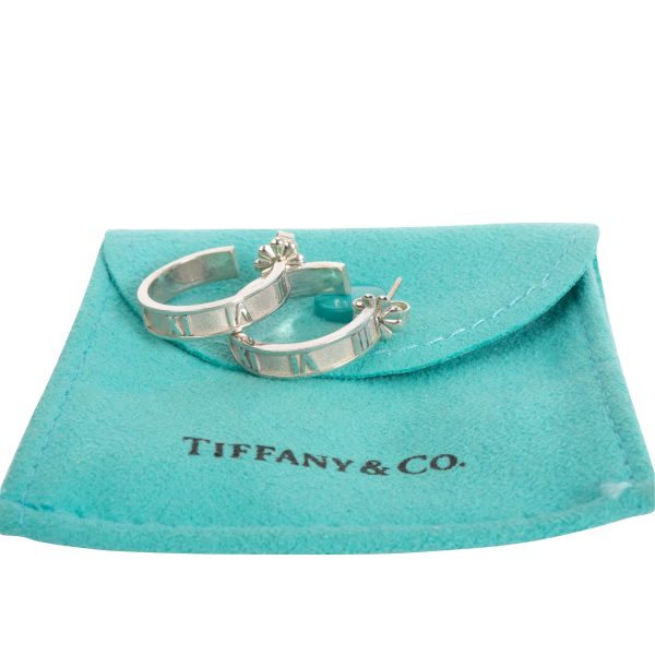 101628 box Tiffany Co Atlas Hoop Earrings in Sterling Silver