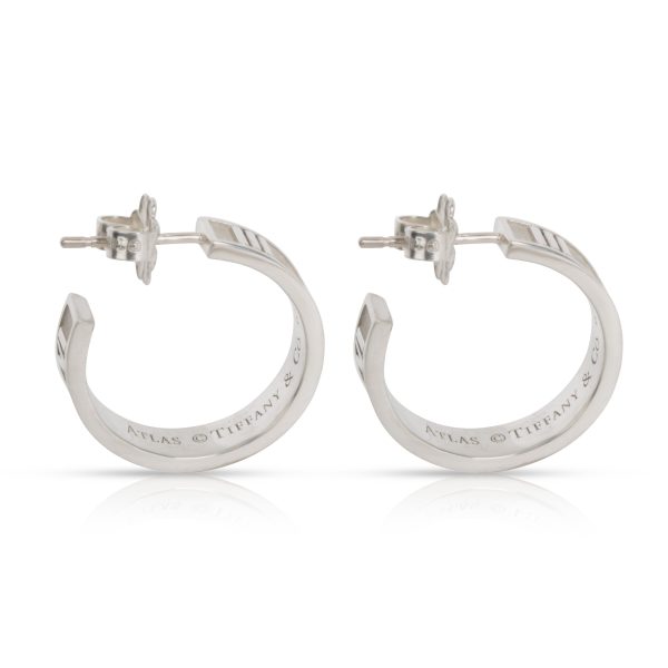 101628 sv Tiffany Co Atlas Hoop Earrings in Sterling Silver