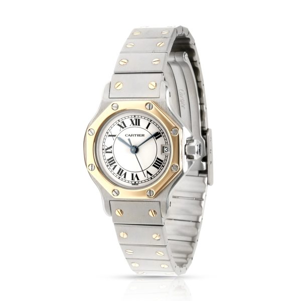 Cartier Santos 187903 Womens Watch in 18kt Stainless SteelYellow Gold Cartier Santos 187903 Womens Watch in 18kt Stainless SteelYellow Gold