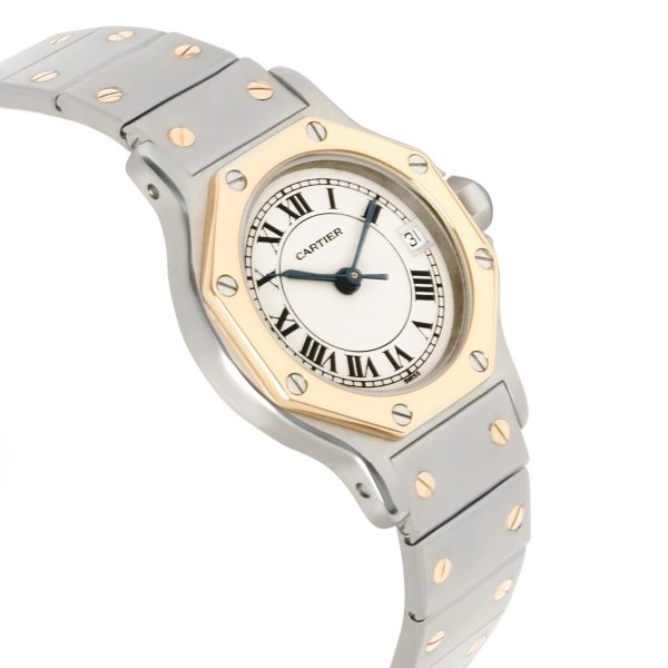 101684 rv cc9235d6 656e 4301 8e99 12b880c9e981 Cartier Santos 187903 Womens Watch in 18kt Stainless SteelYellow Gold