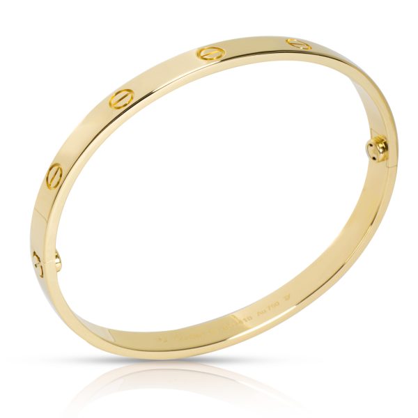 101710 pv cf093f87 219d 48bb 81aa 442677dc4a75 Cartier Love Bracelet in 18K Yellow Gold Cartier Size 19