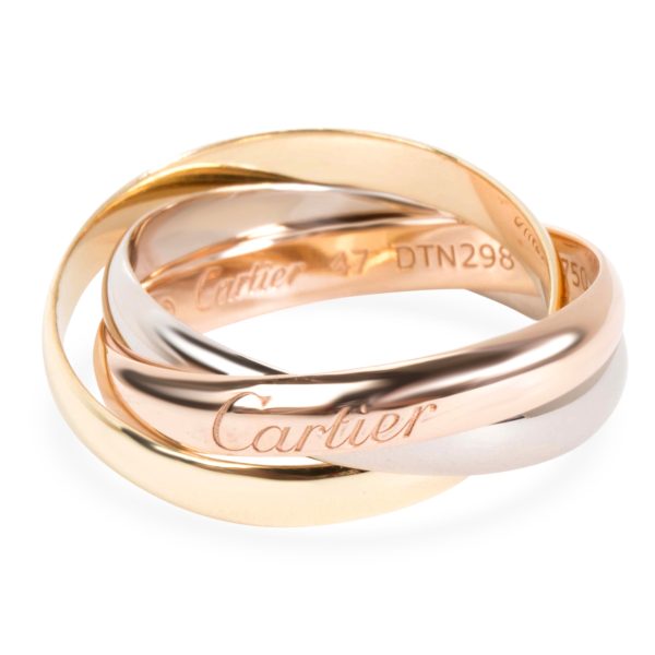 Rings Cartier Trinity Small Ring in 18K Yellow White Rose Gold Size 47