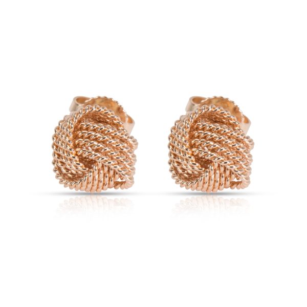 Tiffany Co Somerset Knot Stud Earrings in 18K Rose Gold Tiffany Co Somerset Knot Stud Earrings in 18K Rose Gold