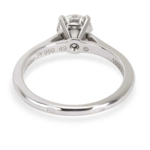 101754 bv Cartier Solitaire Diamond Engagement Ring in Platinum E VS2 070 CTW