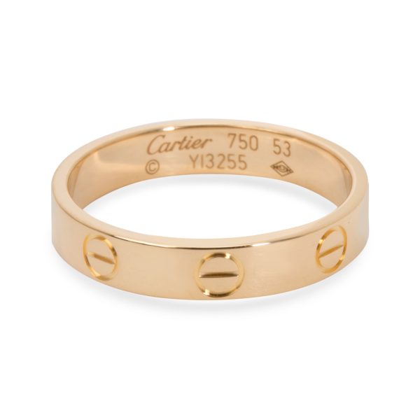 Rings Cartier Love Wedding Band in 18K Yellow Gold Size 53