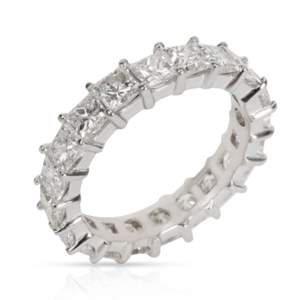 Eternity Band Platinum Princess Cut Diamond Eternity Band in Platinum F G VS 360 CTW