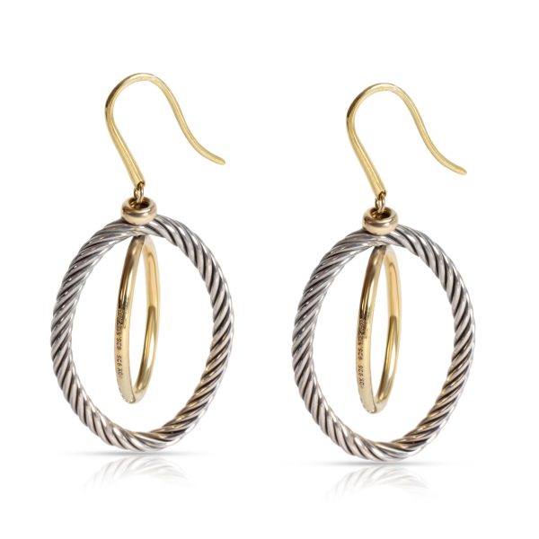 David Yurman Oval Mobile Hoop Earrings in 18K Yellow GoldSterling Silver David Yurman Oval Mobile Hoop Earrings in 18K Yellow GoldSterling Silver