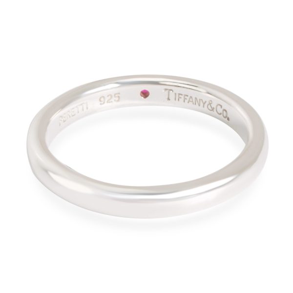 tiffany co elsa peretti stackable ruby band in sterling silver Tiffany Co Elsa Peretti Stackable Ruby Band in Sterling Silver