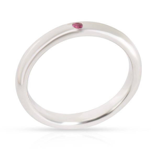 Tiffany Co Elsa Peretti Stackable Ruby Band in Sterling Silver Tiffany Co Elsa Peretti Stackable Ruby Band in Sterling Silver