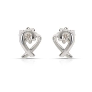 Tiffany Co Paloma Picasso Loving Hearts Earrings in Sterling Silver Cartier Love Ring Size 14 K18WG 73g Silver