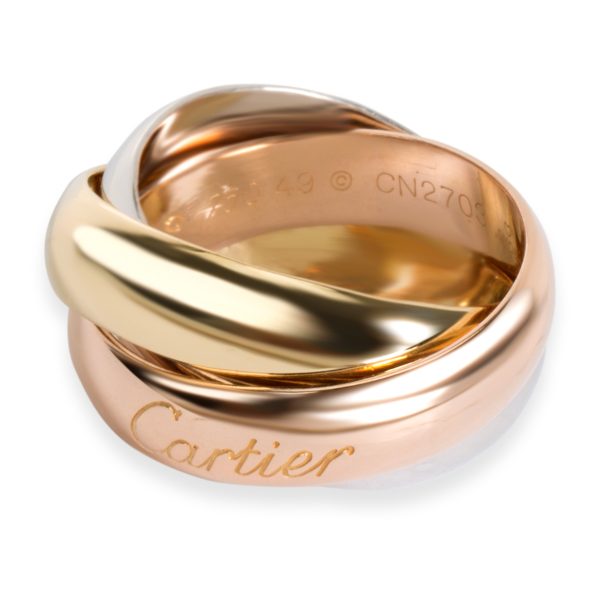 Rings Cartier Trinity Large Model Ring in 18K Yellow White Rose Gold Size 49