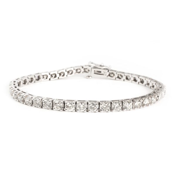 Four Prong Diamond Tennis Bracelet in 14K White Gold 820 CTW Four Prong Diamond Tennis Bracelet in 14K White Gold 820 CTW