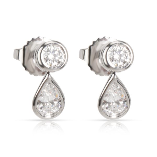 Tiffany Co Elsa Peretti Diamond by The Yard Drop Earring in Platinum 066 CTW Tiffany Co Elsa Peretti Diamond by The Yard Drop Earring in Platinum 066 CTW