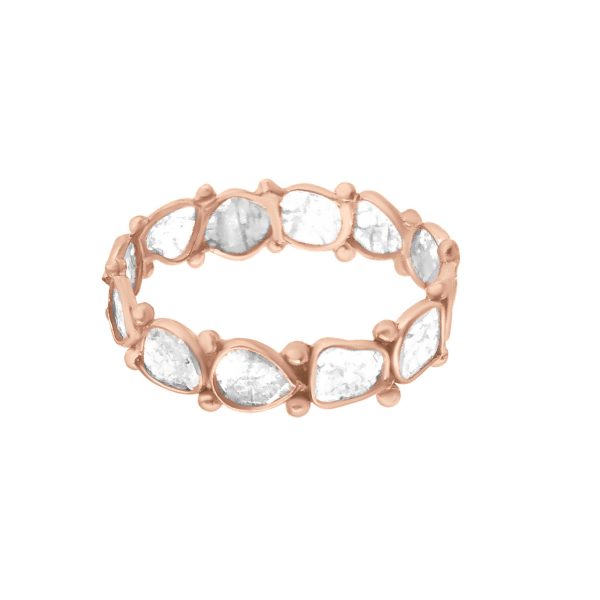 Rock Divine Rock Divine Dawn Collection Luminary Diamond Eternity Band in 18K Rose Gold