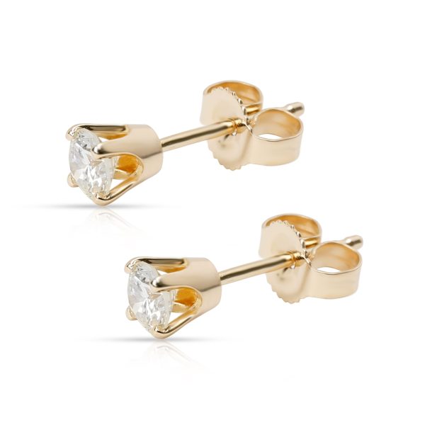 102544 pv Diamond Stud Earrings in 14K Yellow Gold G SI1 040 CTW